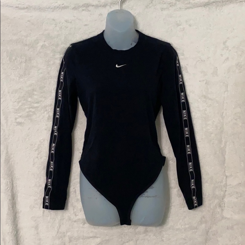 Womens nike bodysuit black white